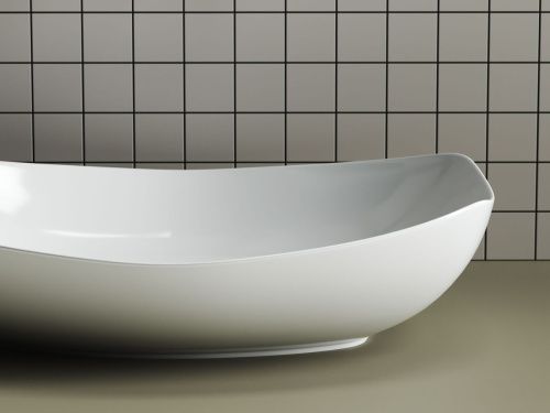 Раковина из сантехнического фарфора Ceramica Nova ELEMENT CN5016 60х40 накладная цвет белый без отверстий под смеситель - фото 3
