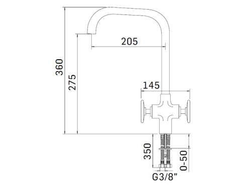 Смеситель для кухни Mamoli Programma Cucina 721800000001 на раковину хром - фото 2