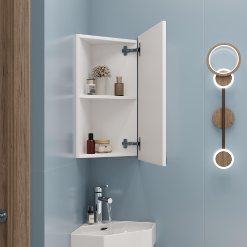 Зеркало-шкаф Onika Мини 303002 40х28х63 подвесной цвет белый - фото 5