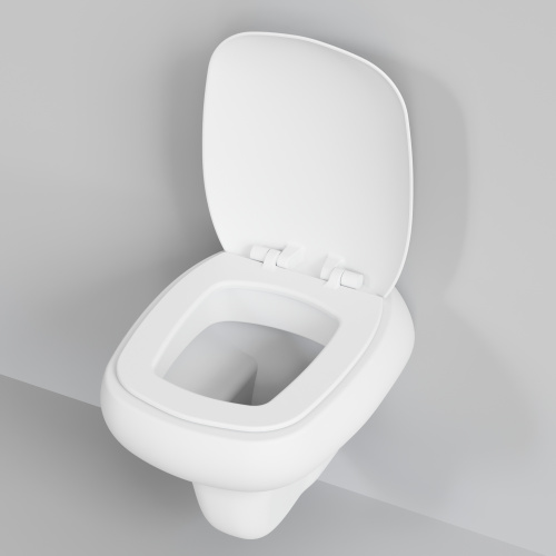 Унитаз подвесной Ambassador Diamond 123T20101R-122T20101 белый матовый с сиденьем микролифт - фото 5