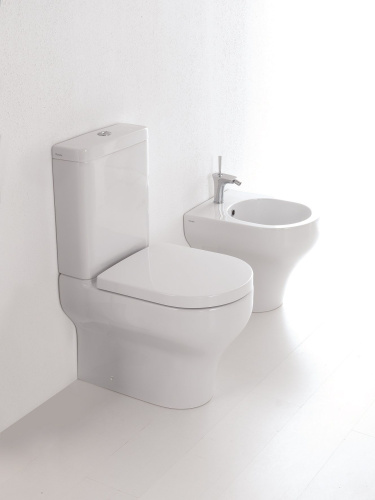 Чаша унитаза напольная Olympia Clear CLE130301 цвет белый глянцевый без сиденья и без бачка безободковая - фото 3