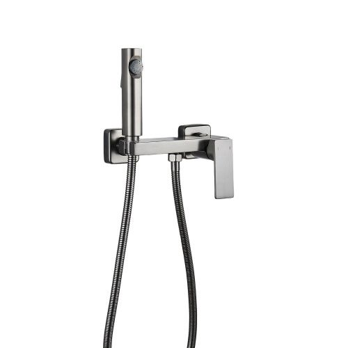 Гигиенический душ со смесителем Rose R1805T-1 пепельный - фото 2