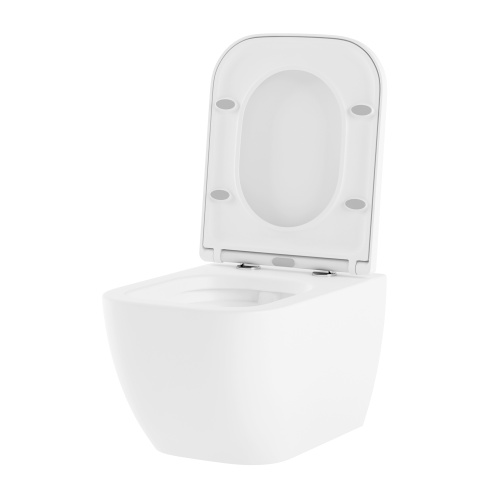 Унитаз подвесной Lavinia Boho One 3302004R белый глянцевый с сиденьем микролифт безободковый каскадный смыв - фото 2