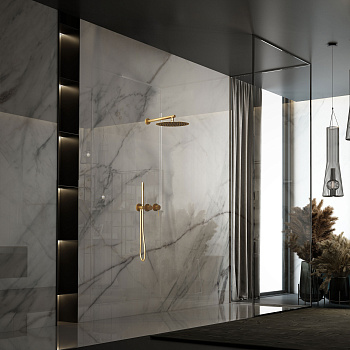 Душевая система Vincea VSFW-4G01BG4 встраиваемая в стену с термостатом