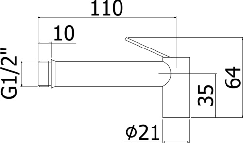 Гигиеническая душ Paffoni Tweet Round ZDOC120CR хром - фото 2