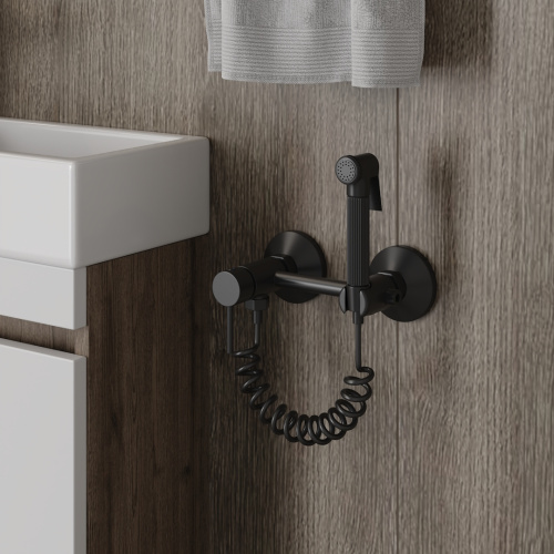 Гигенический душ со смесителем Teymi Martta T10269 черный - фото 5