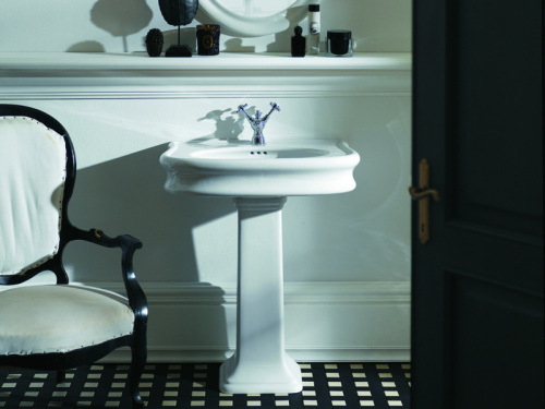 Раковина из санфаянса Simas LA 10/1 hole 70х54 подвесная цвет белый - фото 2