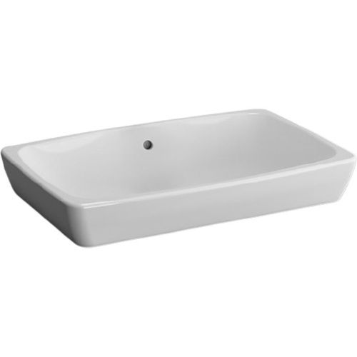 Раковина из сантехнического фарфора Vitra Metropole 5668B003-0012 60х40 накладная цвет белый без отверстий под смеситель