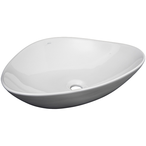 Раковина из сантехнического фарфора Melana 320366-805 53х42 накладная цвет белый без отверстий под смеситель - фото 4