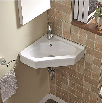 Раковина керамическая Art&Max AM-7012-COR 55х39 подвесная цвет белый