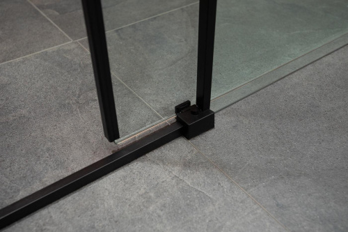 Душевая дверь Aquanet Pleasure AE60-N-150H200U-BT 150х200 стекло прозрачное профиль черный - фото 4