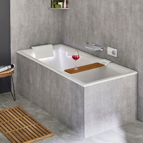 Ванна акриловая Riho STILL SQUARE B099004005 180х80 пристенная прямоугольная без ножек - фото 3