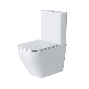 Унитаз напольный с бачком Grossman Style GR-4453S белый глянцевый с сиденьем микролифт безободковый каскадный смыв