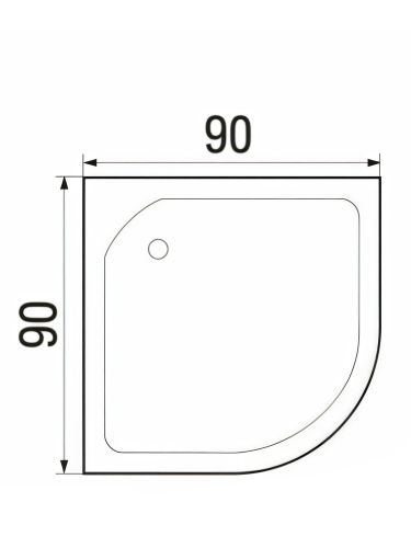 Душевая кабина River AMUR 90/24 MT (10000001439) 90х90 четверть круга с крышей ориентация универсальная - фото 3