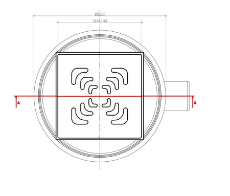 Душевой трап Pestan Confluo Standard Square 1 13000005
