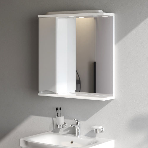 Зеркало-шкаф Am.Pm Like M80MPL0651WG 65х15х78 подвесной цвет белый - фото 4