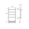 Полотенцесушитель водяной Point Афина PN04156P 55х60 хром