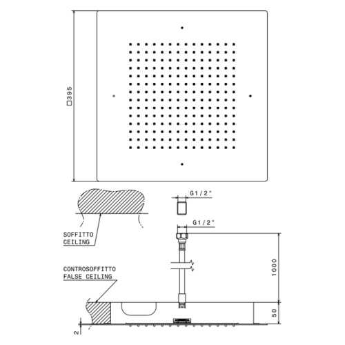 Верхний душ Newform Head Showers 683.21.018 хром - фото 2