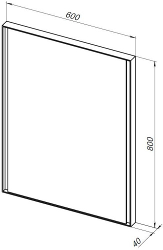 Зеркало в ванную Allen Brau Infinity 1.21018.BL 60х80 цвет черный - фото 5