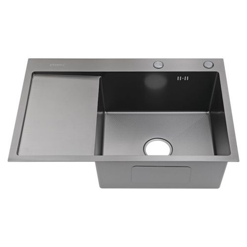 Кухонная мойка Fmark FSC6550Q-R 65х50 цвет графит поверхность матовая - фото 2