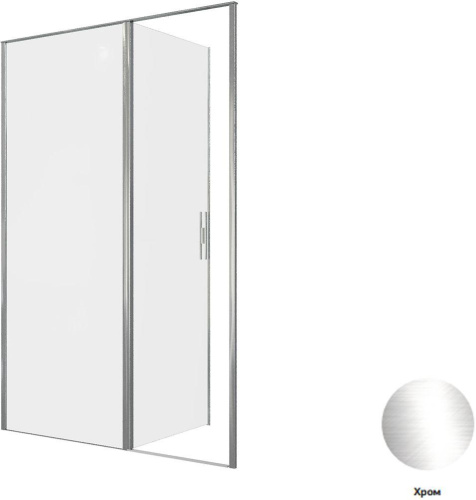 Душевая дверь Allen Brau Priority 3.31034.00 140х200 стекло прозрачное профиль хром глянцевый - фото 3