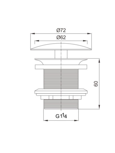 Донный клапан Cezares CZR CZR-А81-01 - фото 2