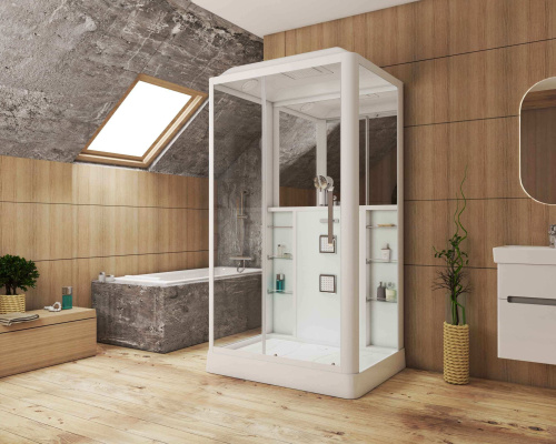 Душевая кабина Grossman GR127L 120х90 прямоугольная с крышей ориентация левая - фото 2