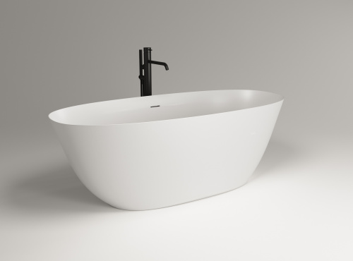 Ванна из искусственного камня Plumberia Selection Veloma VELOMA 170BO 171х75 отдельностоящая овальная с ножками - фото 3