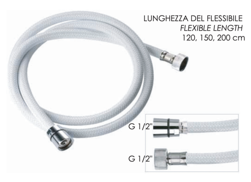 Шланг для душа Remer 332CNNB150 белый - фото 2