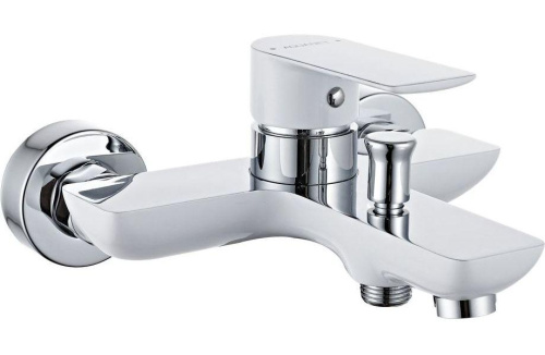 Смеситель для ванны с душем Aquanet Arctic AF520-20СW настенный белый/хром - фото 4