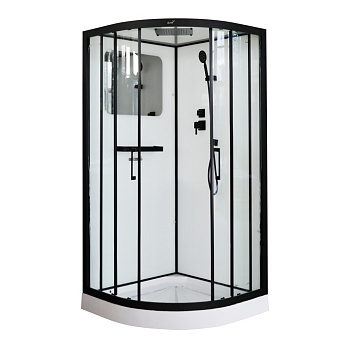 Душевая кабина Cerutti SPA VIVA91B 90х90 четверть круга с крышей ориентация универсальная