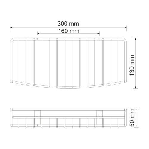 Полка в ванную комнату WasserKRAFT 1811 - фото 5