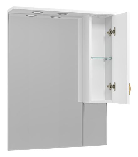 Зеркало-шкаф Misty Амбра П-Амб0280-0322ЯП 78х18х100 подвесной - фото 4