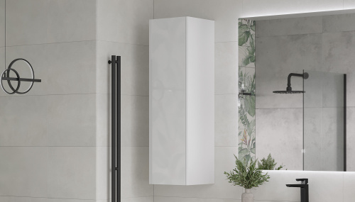 Пенал Velvex KLAUFS 33х31х110 ppKLA.110-616.216 подвесной цвет белый - фото 3