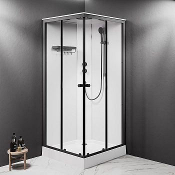 Душевая кабина Am.Pm X-Joy W94C-403-090BT 90х90 квадратная без крыши ориентация универсальная