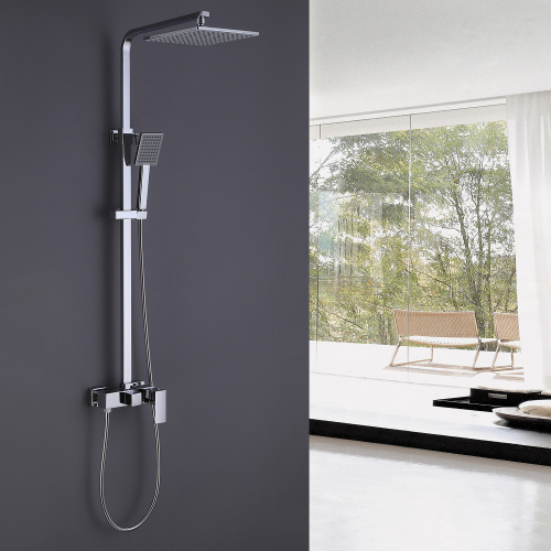 Душевая стойка ABBER AF8220 настенная цвет хром - фото 2