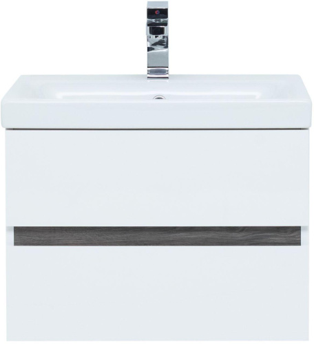 Комплект мебели: тумба с раковиной + зеркало Aquanet Беркли 50х40х138,2 подвесной - фото 5