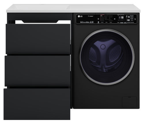 Тумба под раковину Brevita Grafit GRA-01060-013Я 59х46х86 напольная цвет серый - фото 3