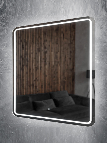 Зеркало в ванную Orange Nature ON-80ZE 80х80 цвет белый - фото 3