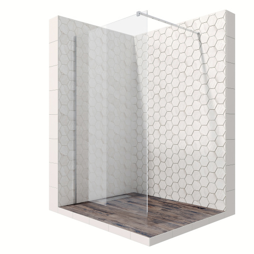 Душевая перегородка Ambassador Walk-in 15031101 90х200 стекло прозрачное профиль хром глянцевый