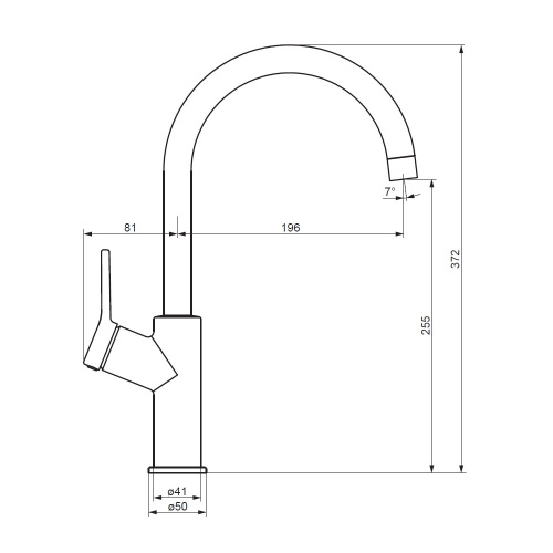 Смеситель для кухни Damixa Eclipse 310720000 на мойку хром - фото 5