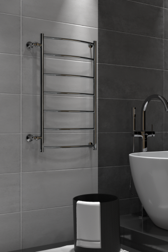 Полотенцесушитель Indigo Arc LASW90-50-б/п-80 58х90 водяной хром - фото 5