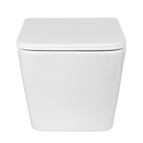 Унитаз подвесной Bond Cube F04-10 белый с сиденьем микролифт безободковый душевой смыв - фото 2