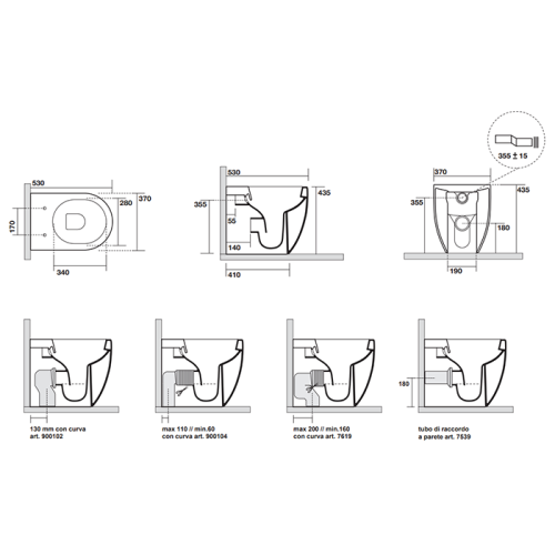 Чаша унитаза напольная Kerasan FLO 310901 цвет белый без сиденья безободковая - фото 2