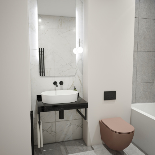 Столешница Teymi Helmi T150307 70х50 подвесная цвет черный - фото 5