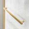 Душевой уголок Vincea Slim Soft VSR-1SS9013CLG 130х90 стекло прозрачное профиль золото без поддона