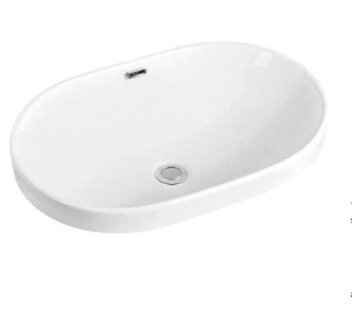 Раковина керамическая Art&Max AM6360 60х40 полувстраиваемая цвет белый