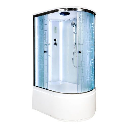 Душевая кабина AvaCan EM5012LLED 120х90 асимметричная с крышей ориентация левая