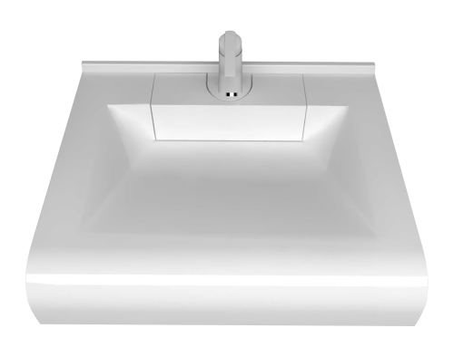 Раковина мебельная из литьевого мрамора Marko Корса 60 5209600 60х51 подвесная цвет белый - фото 5