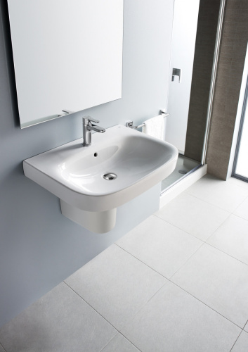 Раковина из сантехнического фарфора Roca Debba 732799500Y 44х55 подвесная цвет белый - фото 3